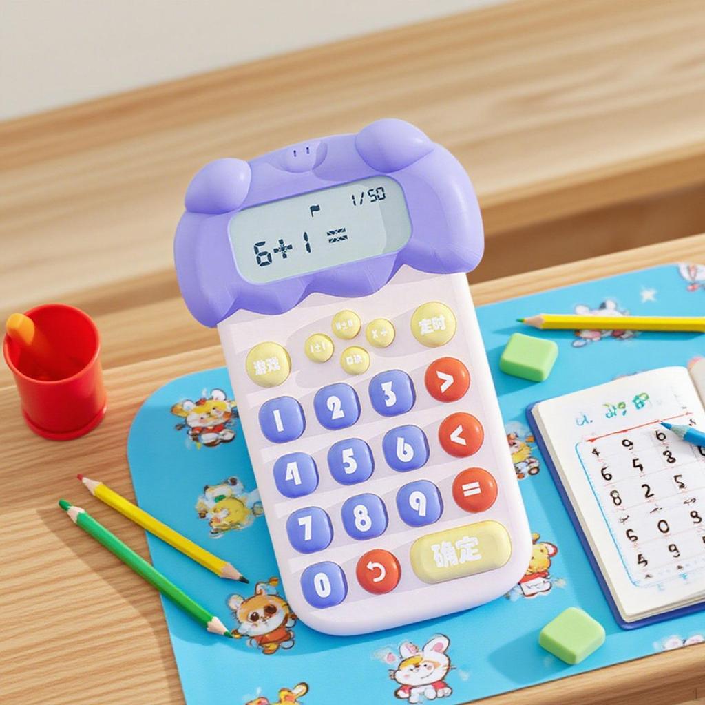Animal Mechanical Calculator Teaching Aids Dinosaur Shaped for Boys Girls Kids