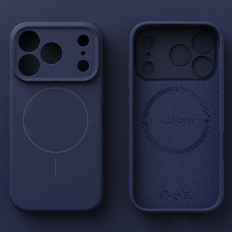 For iPhone 17 Pro Max Case Magnetic For Magsafe Liquid Silicone Soft Cover Coque For iPhone 16 15 14 13 Pro Max 17E 16E