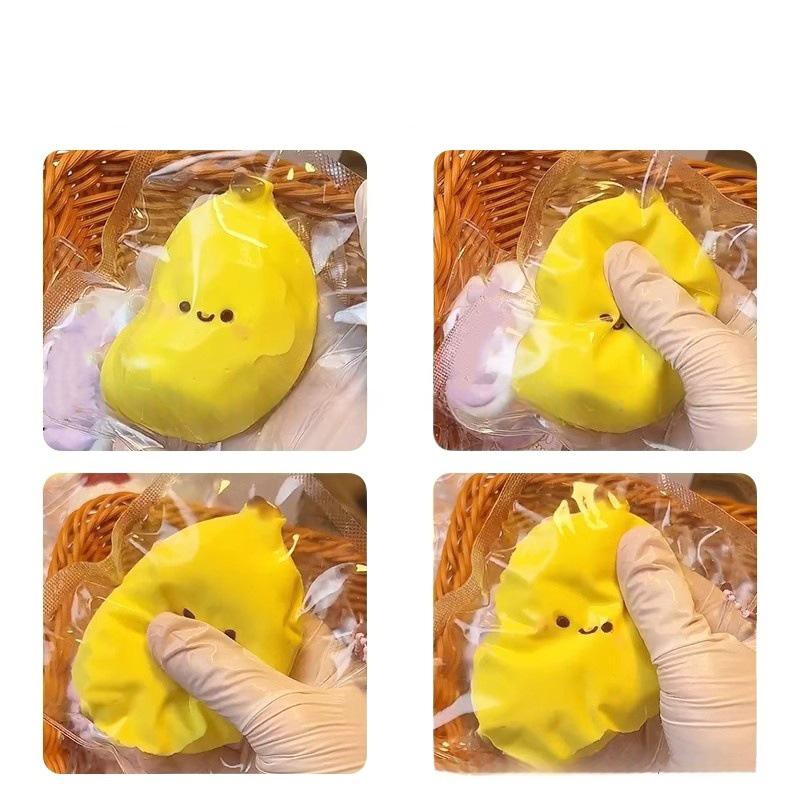 3 Colors Simulation Banana Taba Squishy Toys Stress Relief Balls Sensory Fidget Toy For Adults Kids Birthday Gifts Party Favors