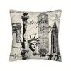 Retro 1980er Jahre New York Bedruckter Dekokissenbezug Reiseaccessoire Für Schlafzimmer Innen Heimdekoration