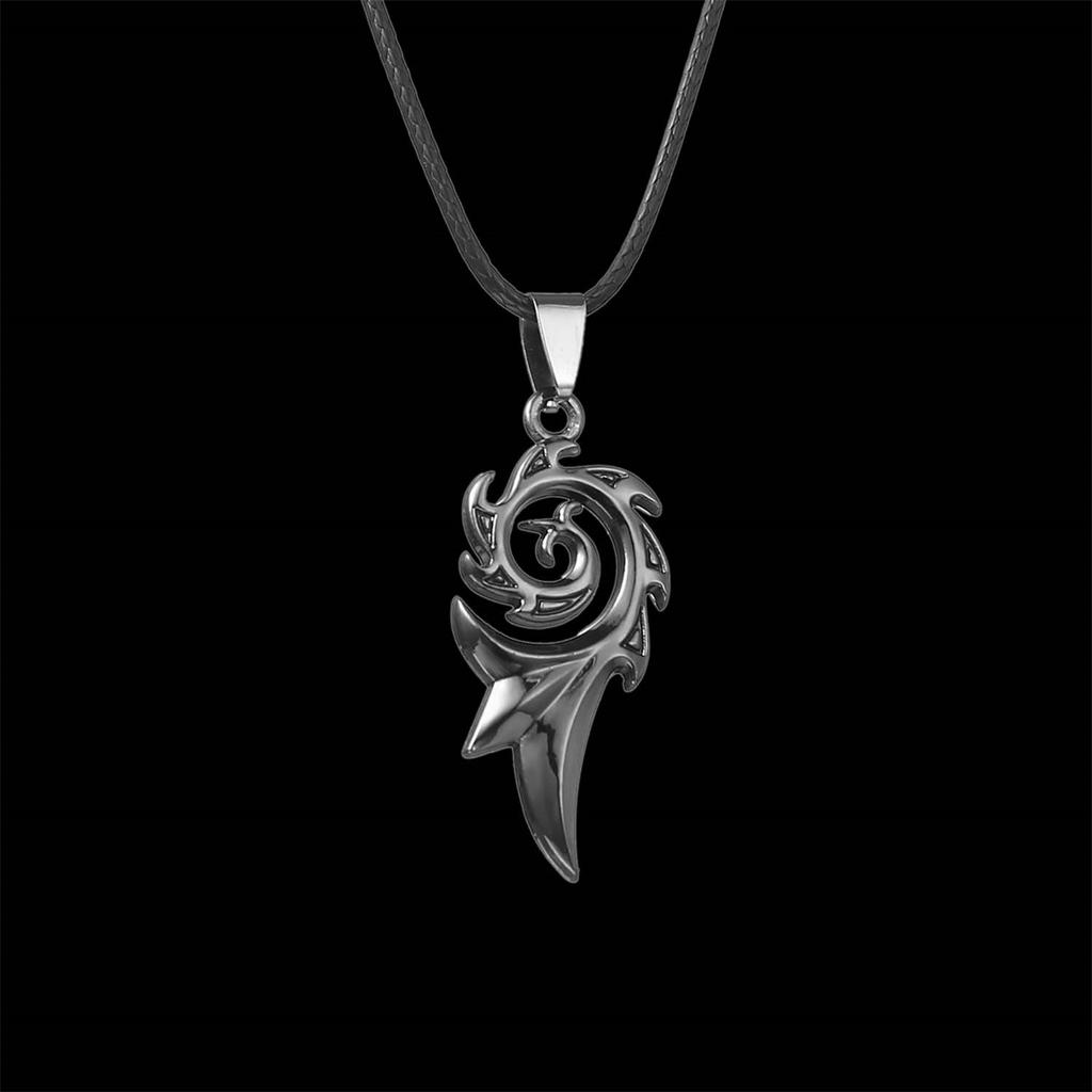 Creative Stainless Steel Flame Shaped Pendant Necklace For Women Men Punk Vintage Black Color Flame Choker Charm Jewelry Gifts