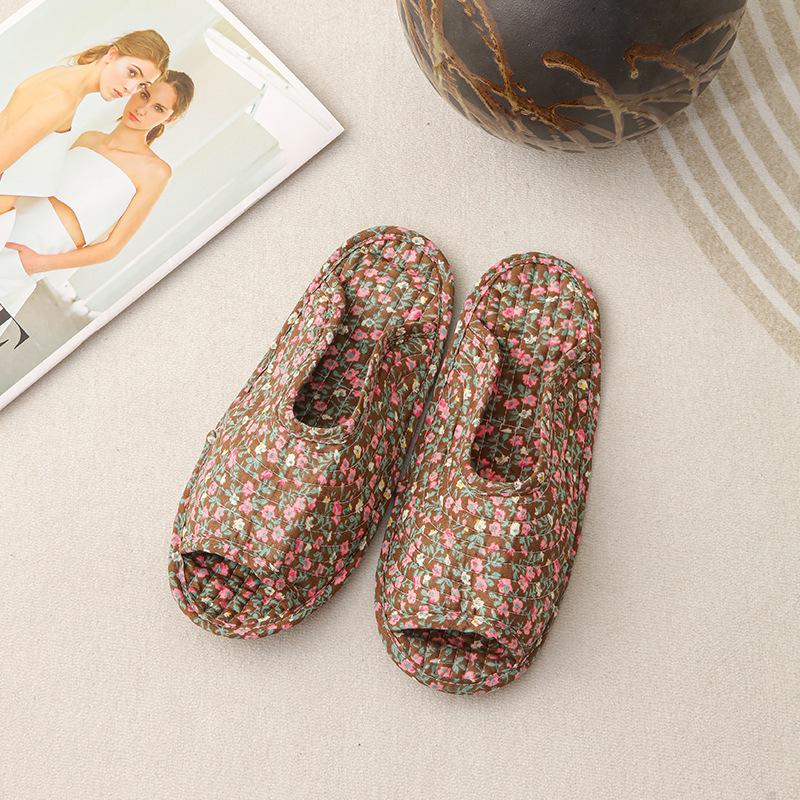 

Корейські домашні бавовняні тапочки, Нековзна м яка підошва, Безшумні для дерев яної підлоги, Чоловічі, Універсальні для чотирьох сезонів 38-42 (One Size) Men s Single Layer Sole