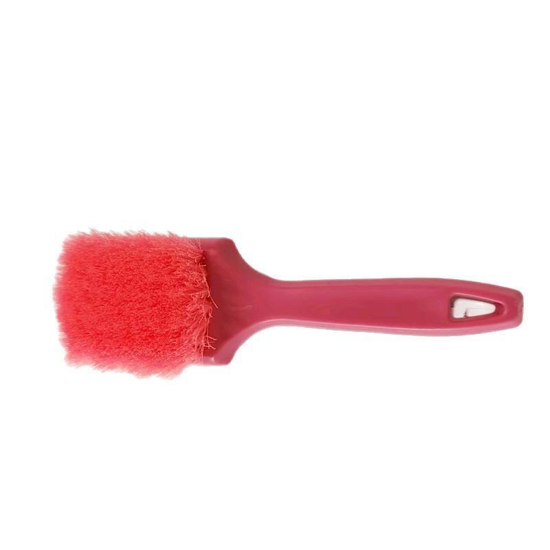 Car Tire & Wheel Cleaning Brush - Soft Bristle PVC Brush for Dust, Wheel Hubs, & Foot Pads