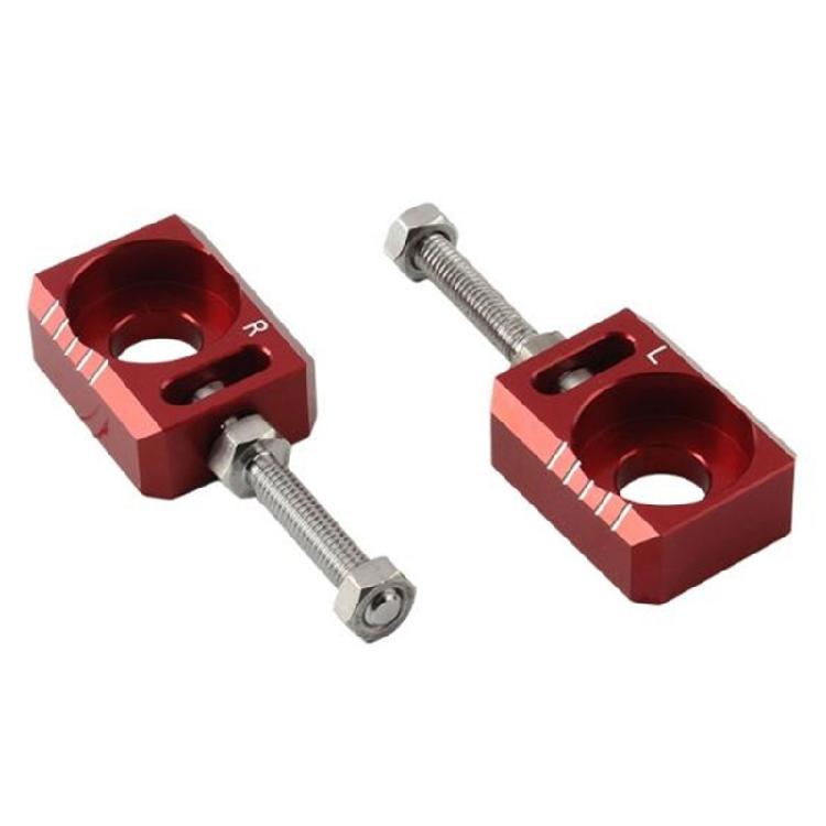 Aluminum Chain Adjuster For Electric Bike Motorcycles Rear Axles Blocks Aluminum Rear Wheel Axles Hub Spacers