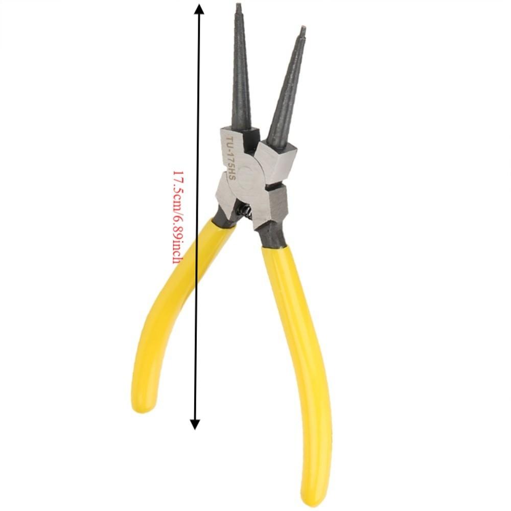 Carbon steel Snap Ring Pliers Curved Handle Retaining Pliers Mechanical Tool  Mechanical Repair TU-175HS