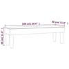 346671 vidaXL Banc Rose 100x30x30 cm Velours