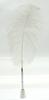 2 set pack ostrich large feather brass rotary bankers type pen brass dacap pen stand white feather Japanese-processed + Q-S1P3WD-2