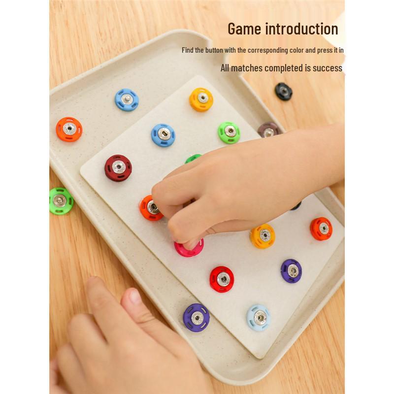 

Kindergarten Snap Button Sorting Toy for Early Learning and Teaching Aid Standard