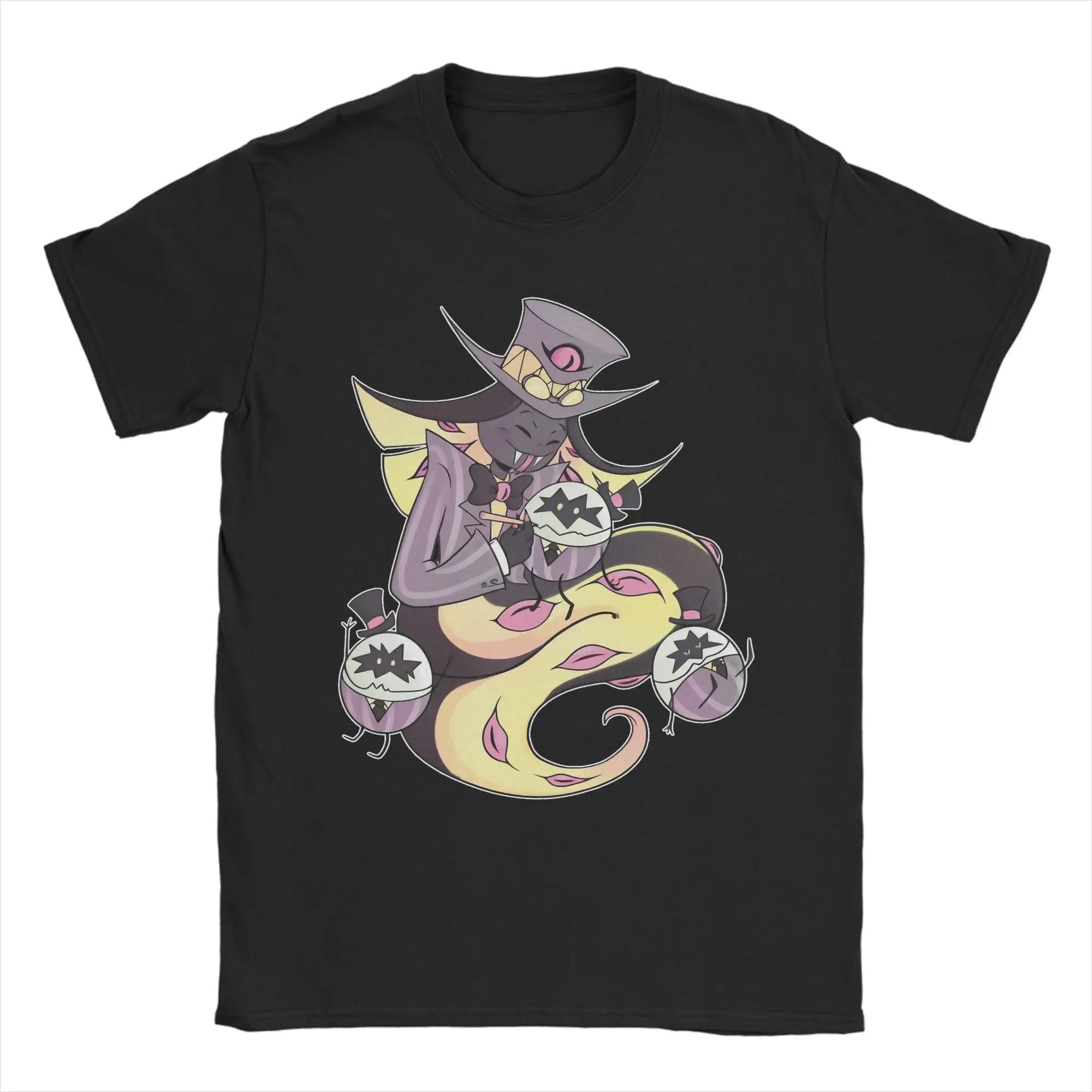 

2026 Новые мужские футболки Sir Pentious Hazbins Hotels Одежда из чистого хлопка Повседневные футболки с коротким рукавом и круглым вырезом Большие футболки... S разноцветный