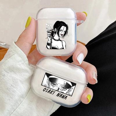 Japanische Anime Osaki NanaSoft Schutzhülle für Apple Airpods 1 2 3 Pro Cartoon Transparente Air Pods Hülle