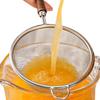 1 stk. Rustfritt stål Mesh Silskje med trehåndtak Mel Silskje Husholdningskjøkken Frityrmat Filter Olje Bakeverktøy