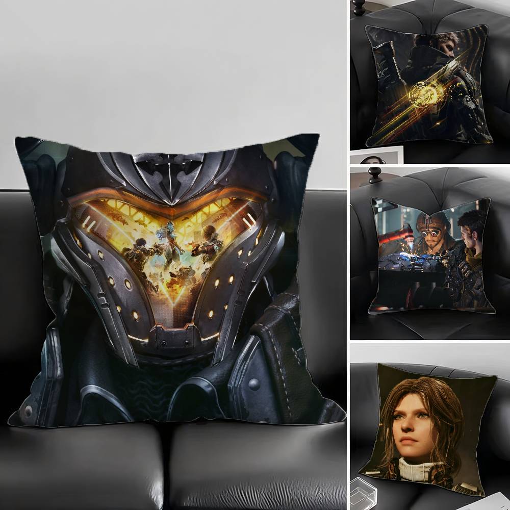 1pc The First Descendant Game Pillow Case Fashion Square Pillowcase Bedroom Sofa Room Ins Decoration Leisure