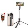 Portable Bluetooth Selfie Stick & Tripod with Remote Control - Foldable and Floor-standing