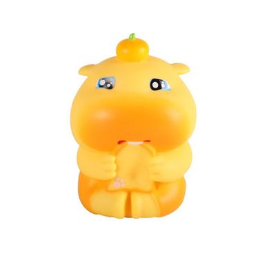 4 Modes Water Dolphin Lulu Night Light Cartoon Squeezable Capybara Sleeping Lamp Eye Protection Soft Light LED Cute Tap Light