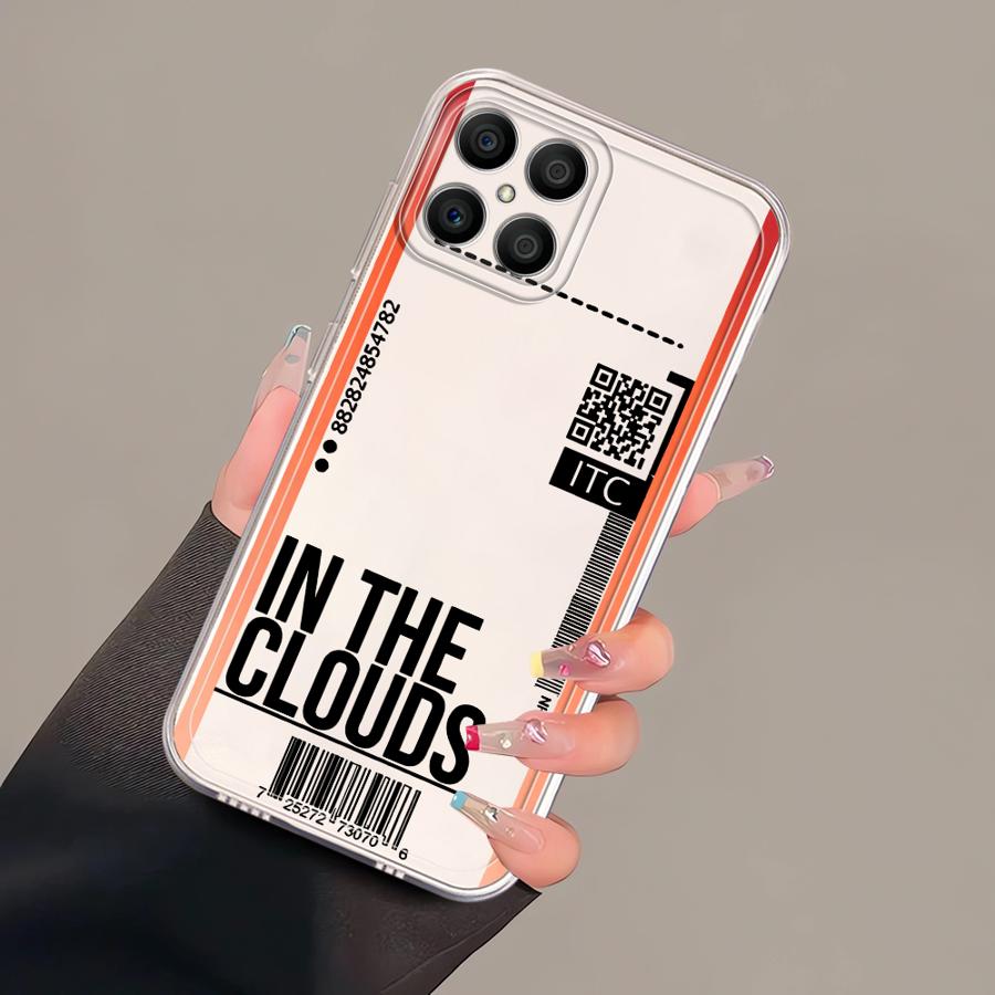 

Case for Honor X8 X9a 90 Lite X8b X7b X8a X9b Soft Phone Cover CreativeBboarding Pass Honor 90 Lite