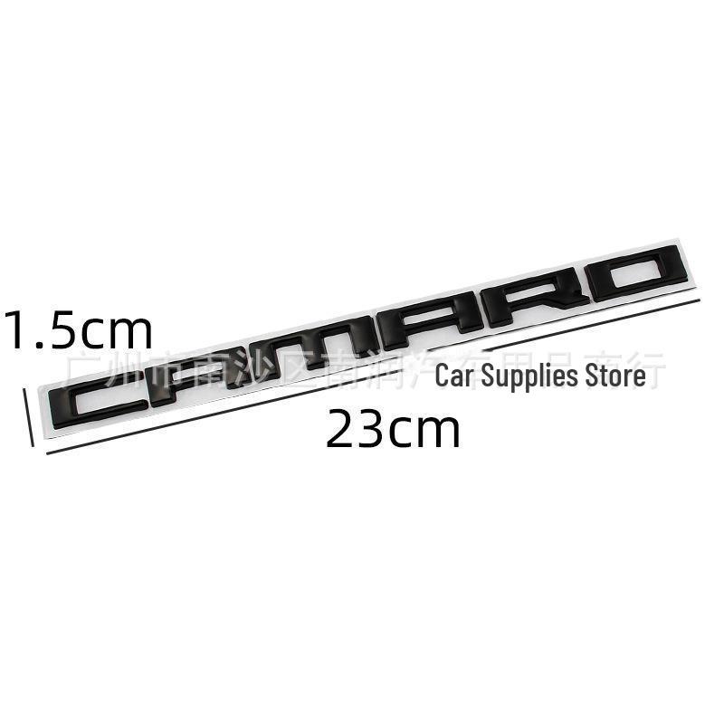 Chevrolet Camaro Bumblebee Car Stickers for Front Hood and Rear - English Metal Logo for Modified Cars.