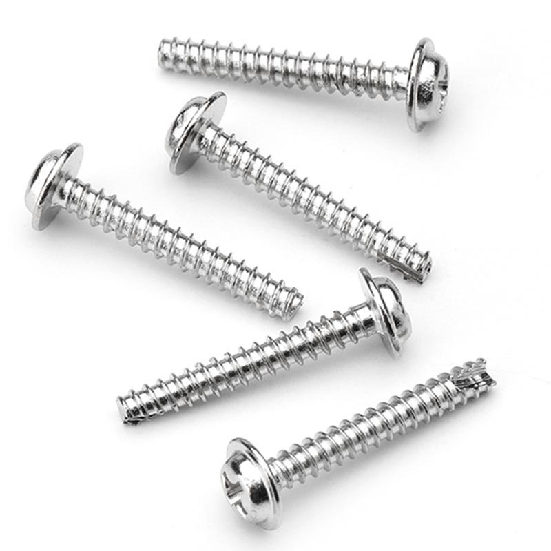 304 Stainless Steel Phillips Pan Head Self-Tapping Screws with Washer - M1.7, M2, M3