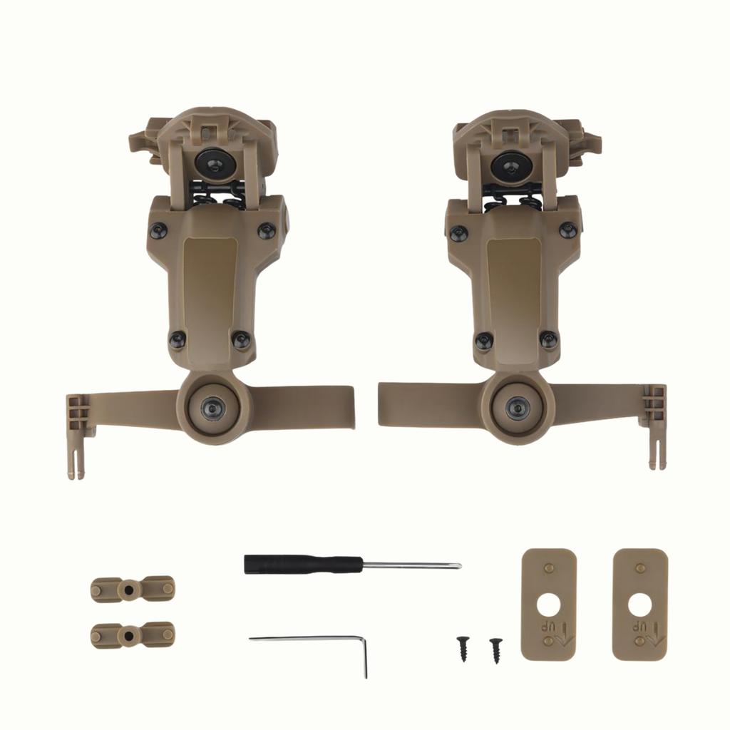 Helmet Rail Adapter For PELTOR ComTac Airsoft Shooting Accessories Headset Mount Fit Ops Core ARC Team Wendy MLOK Rail