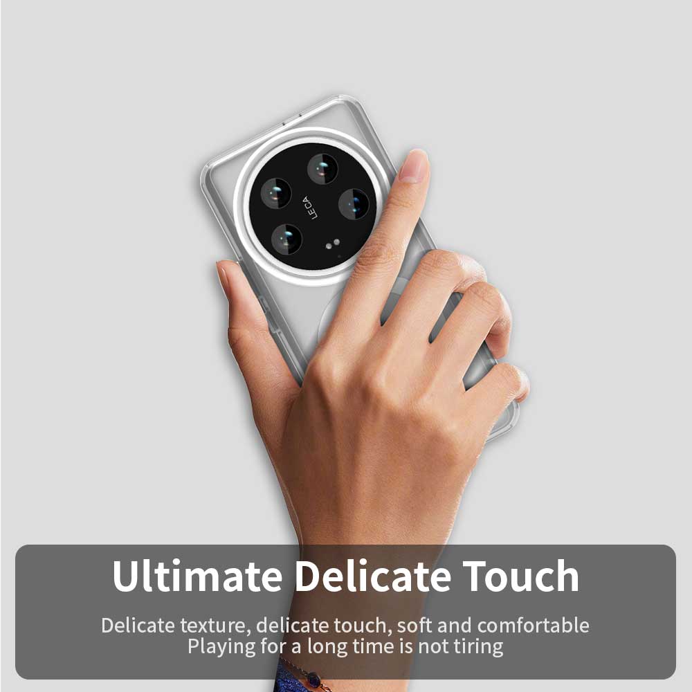 For Xiaomi 14 Ultra Case Compatible with MagSafe PC+TPU+PET Anti-Drop Phone Cover
