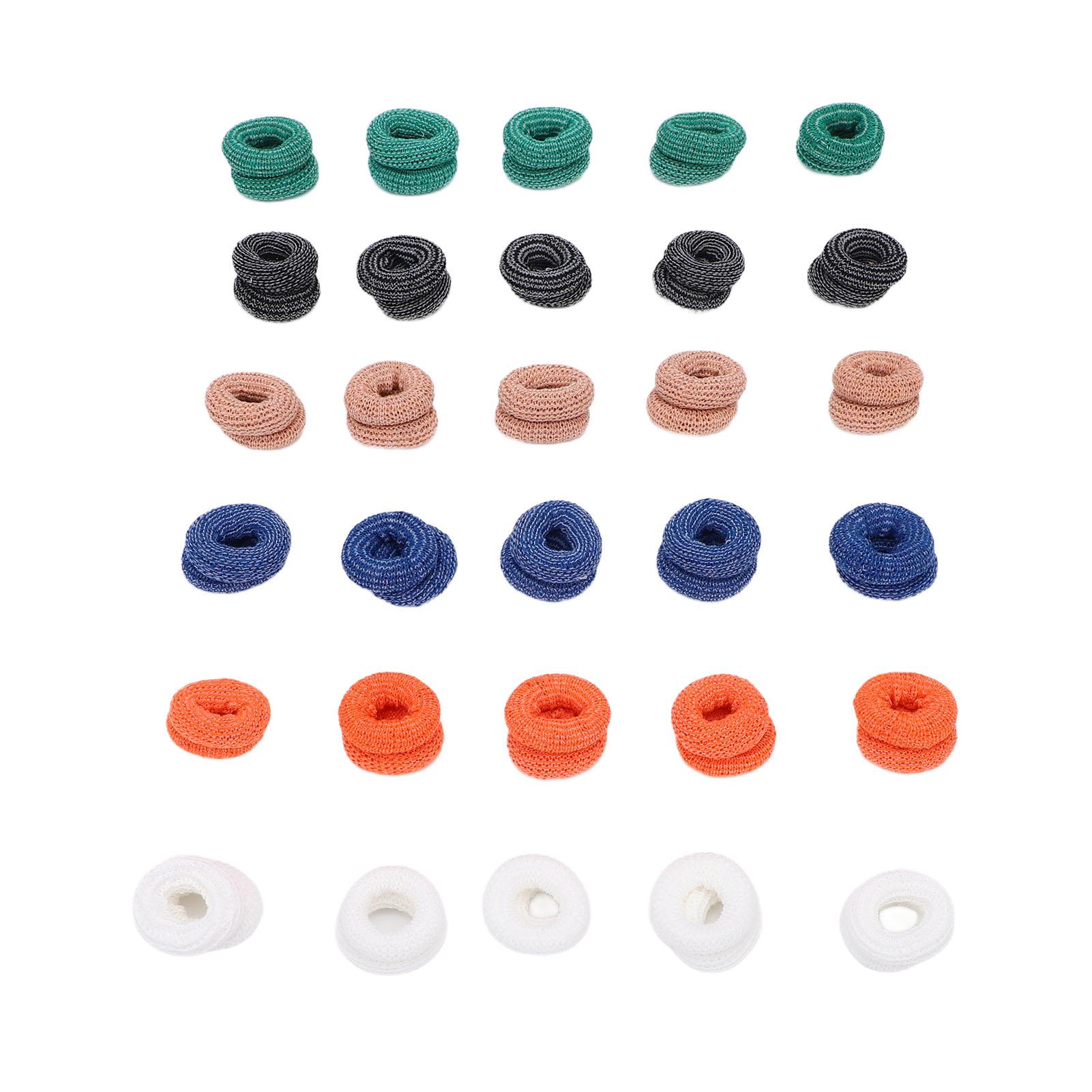 

30pcs Finger Stretcher Tubular Bandage Elastic Breathable Finger Protectors Reusable Thumb Bandage Mixed Color