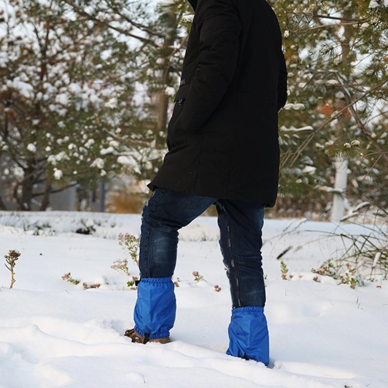 Wasserdichte Gamaschen für Ski Alpin, Schneeschuhwandern Verstellbare Beinschneegamaschen für Damen Herren Gamaschen für Wanderstiefel und Schuhe