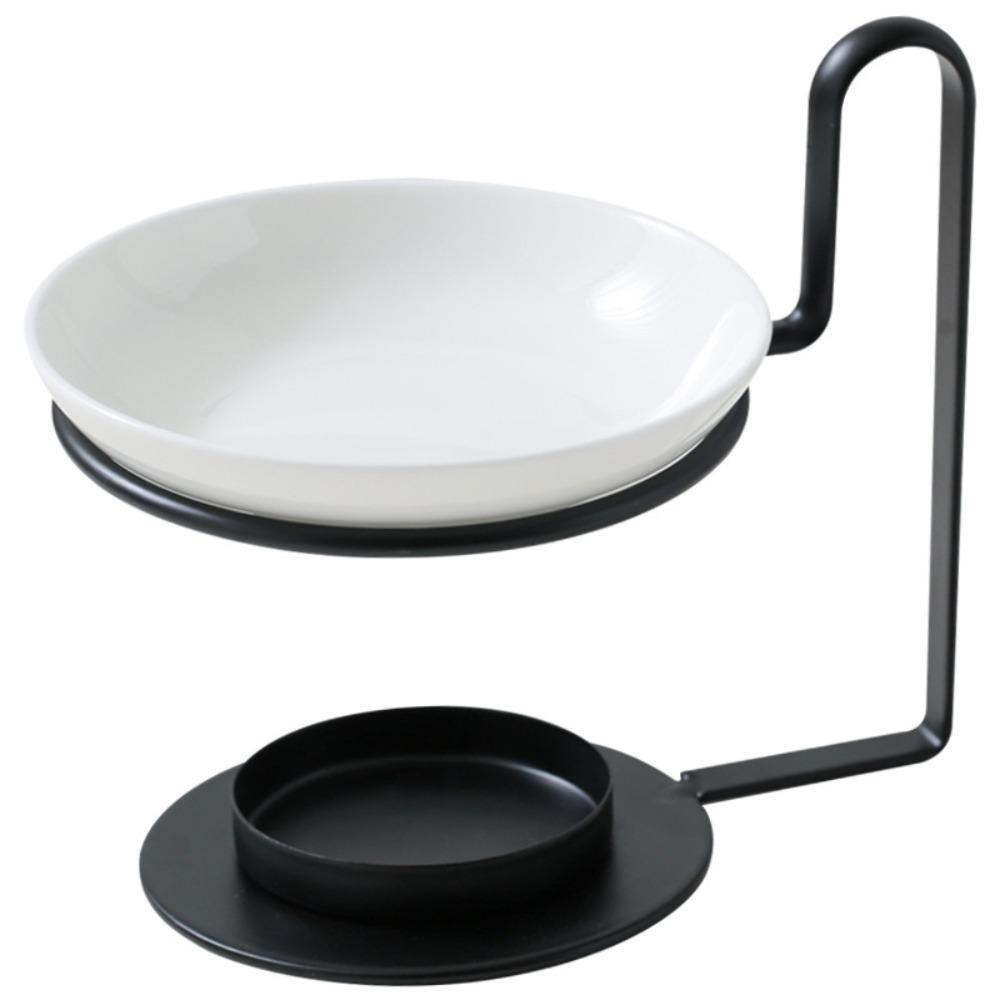 Ceramics Iron Aromatherapy Wax Burner Iron Essential Oil Incense Burner Metal Wax Melter SPA Room