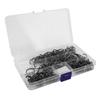 180PCS Octopus Offset Fishing Hooks High Carbon Steel 7384 Fishing Circle Hooks with Ring Hole