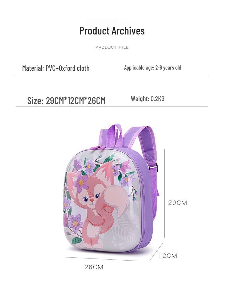 Adorable Cartoon Hard Shell Backpack for Kids Ages 3-7