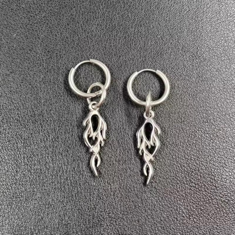 Gothic Punk Edelstahl Spike Creolen Anhänger Für Unisex Y2K Kette Quaste Hängeohrringe