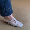 Sheepskin Version~ Small Inner Height Increase Pink Bag Head Slippers Women's 2025 Summer New Square Head One-pedal Muller Shoes