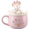 Sunart Disney Minnie Mouse Round Mug with 12 X 13 240 Latte Birthday Lid, Cm, mL, Art, Goods, Tableware, Gift, Pink, SAN5015-2