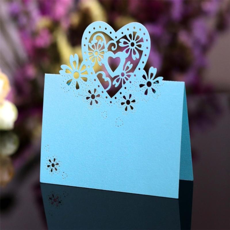 50Pieces Heart Shape Table Setting Number Cards Wedding Table Name Cards For Table Setting Wedding Christmas Banquets