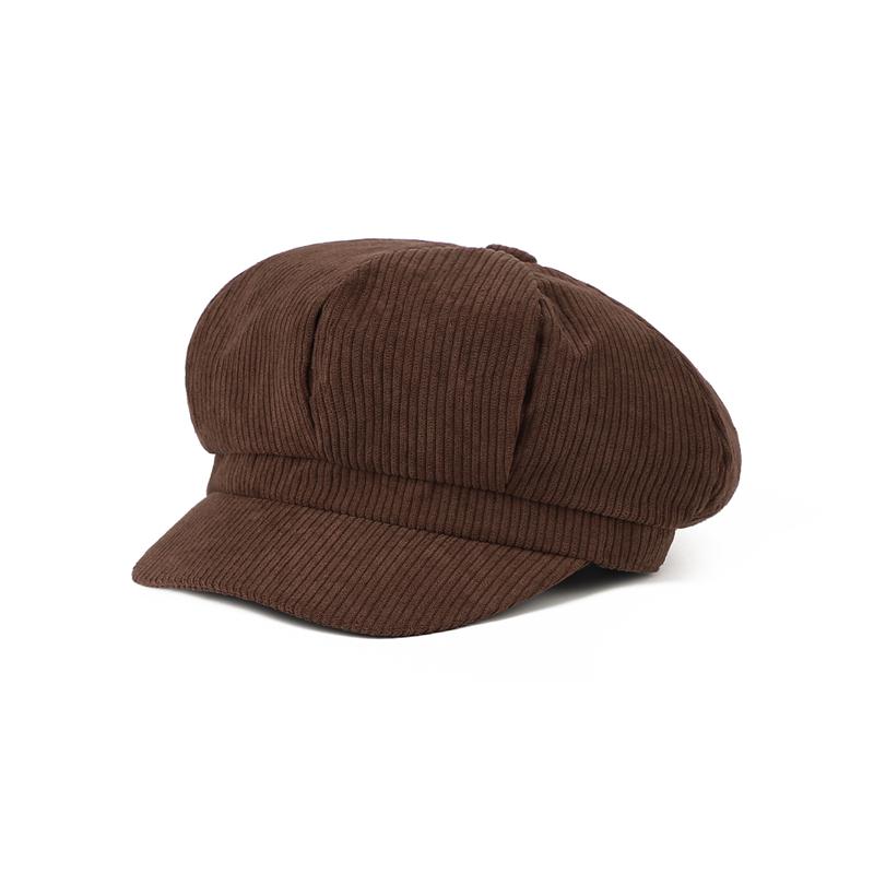 Newsboy Brand Latest Fresh Corduroy Neutral Gender Women  Men For Hat Vintage Coffee Caps British Painters Hats Spring And Autumn Berets Hip Hop