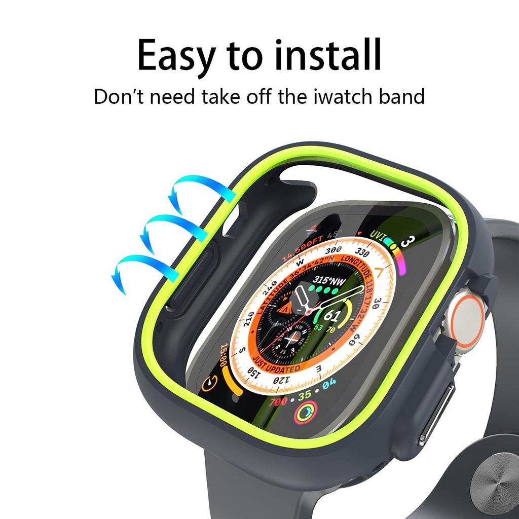 TPU Hülle für Apple Watch Ultra 49mm Hülle Gummi Schutz Stoßstange Rahmen Uhr Hülle iWatch Serie 8 7 6 5 4 SE 44mm 40mm 45mm 41