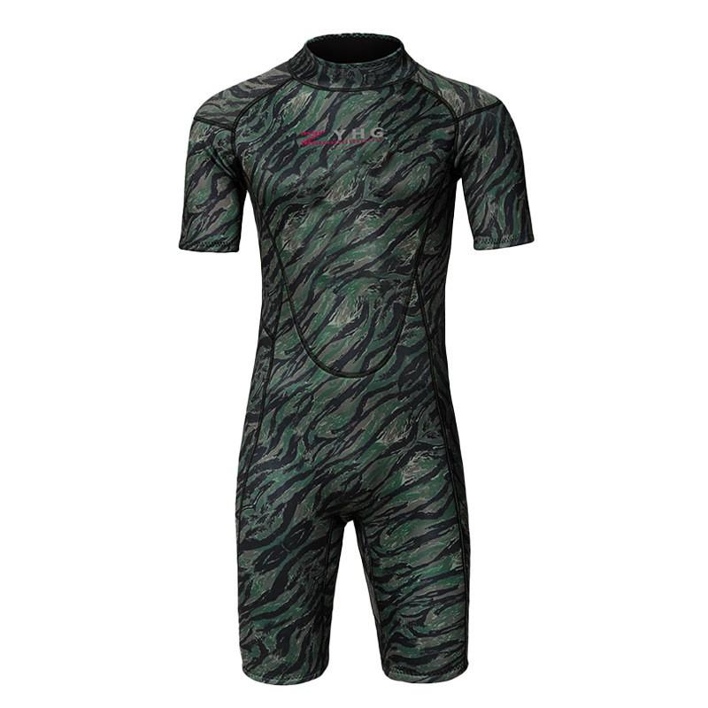 Traje de neopreno de 3 mm para hombre y mujer, manga corta, pantalones, buceo, surf, snorkel, protector térmico contra rozaduras