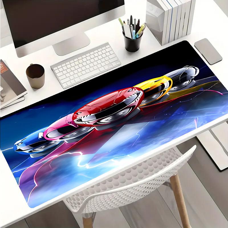 Mighty Morphin Power Rangers Theme Premium Non-slip Mouse Pad with Stitched Edges,Durable Rubber Material,for Desktop & Gaming Great Gifts