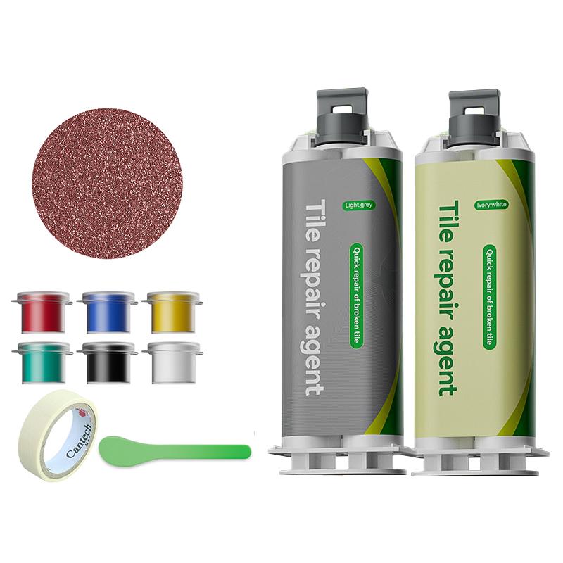 Tile and Marble Repair Compound, Floor Tile Grout, Epoxy Resin AB Adhesive, Adhesive for Filling Holes and Cracks