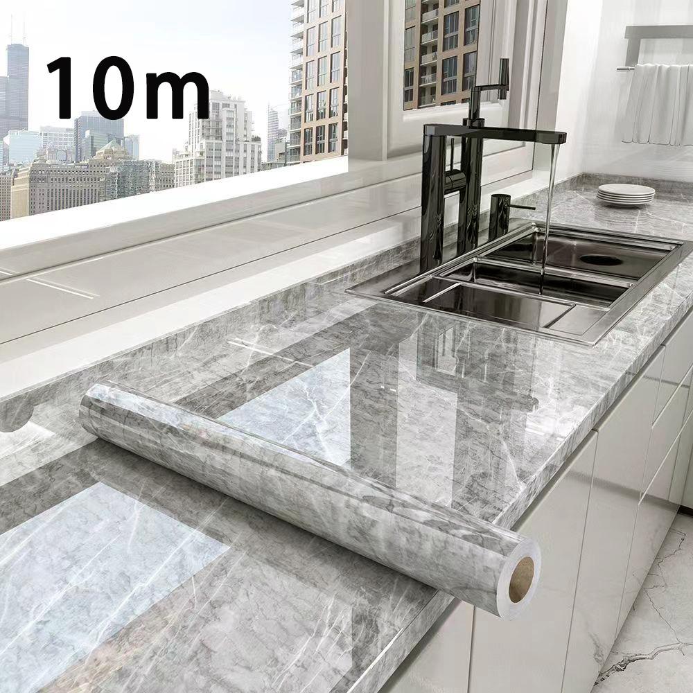 Marble self-adhesive kitchen wall sticker waterproof and stain resistant 0.40m PVC wallpaper