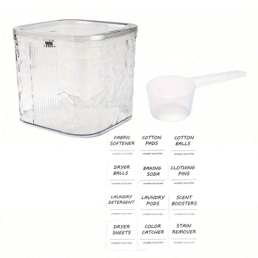 Laundry Pods Container with Lid for Laundry Room Organization Storage, Dishwasher Pods Container Laundry Detergent Pods Holder