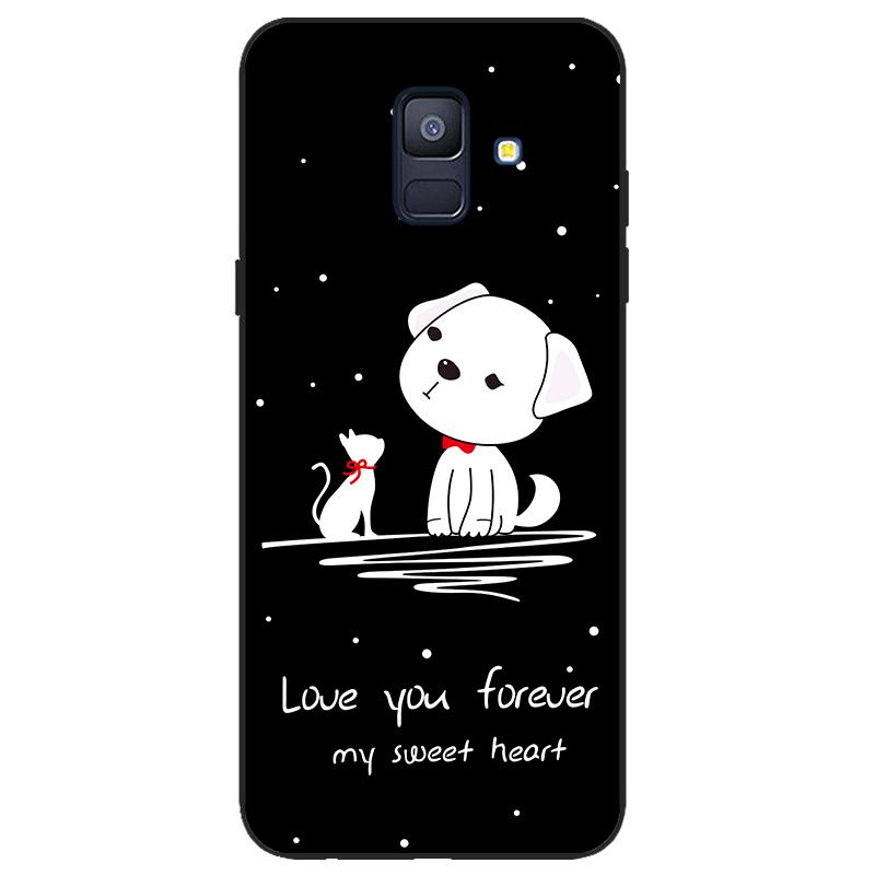 For Samsung Galaxy A6 2018 Silicone Case SIM SM A600 A600F Phone Case Tpu Case Coque Samsung Galaxy A62018 black