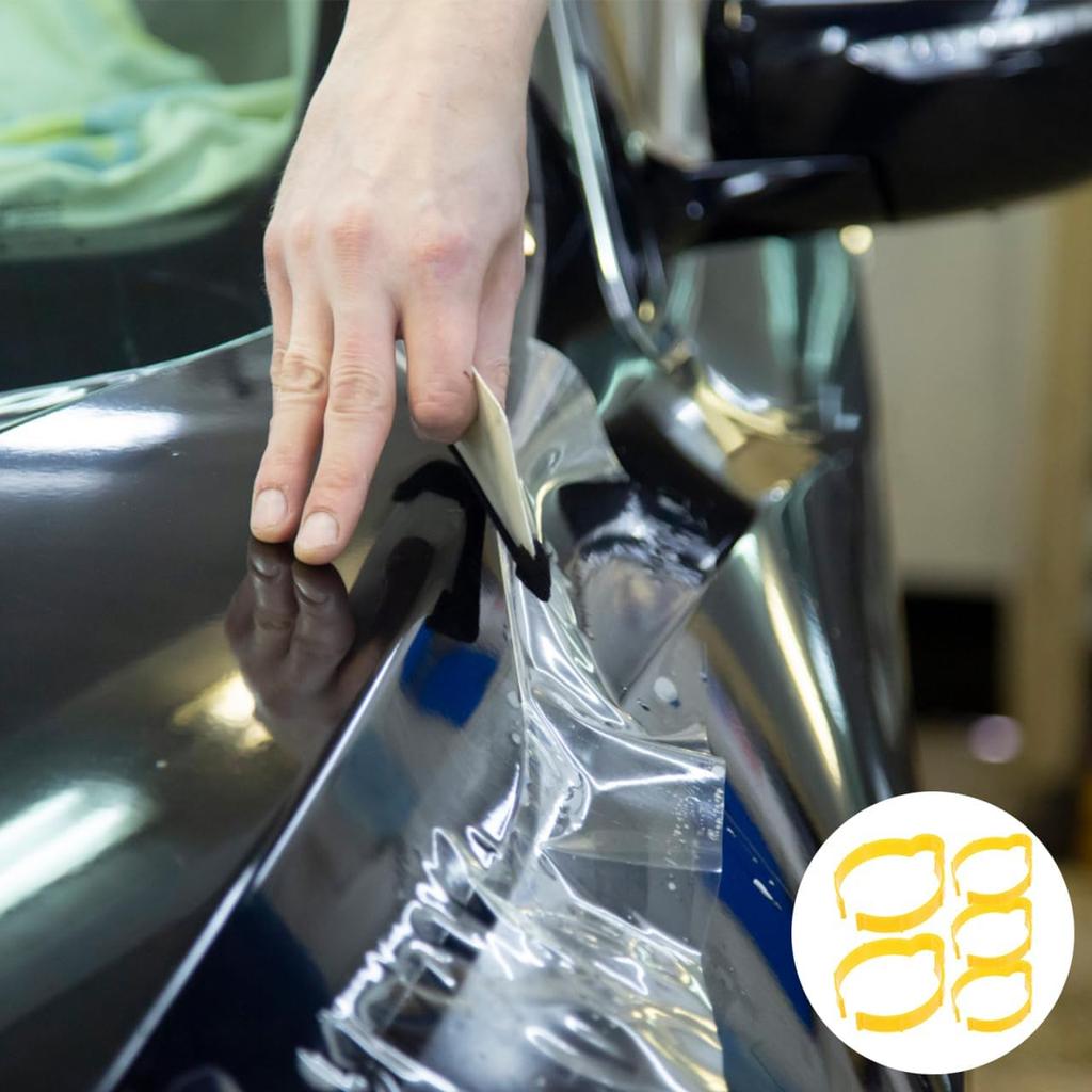 Vinyl Roll Holder Clips 20Pcs - Durable Plastic Vinyl Film Grippers for Car Wraps Quick Release Handle Anti-Skid Design for Automotive Detailing