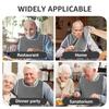 4/12Pcs Adult Bibs Soft Towel Cloth Reusable Elderly Feeding Bibs Clothing Stain Resistant Protectors for Adult Men and Women