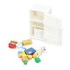 1 : 18 Dollhouse Miniature Refrigerator Cartoon Cute Dollhouse Fridge Model Decorative Miniature