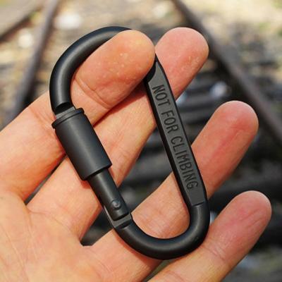 2 buc. Carabinier pentru alpinism, speologie, alpinism, inel în D, carabinier de siguranță pentru călătorii, supraviețuire în aer liber, cataramă cu cârlig din aliaj de aluminiu