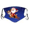 Unisex Fashion Christmas Snowman Printing Mask  Washable Face Mask