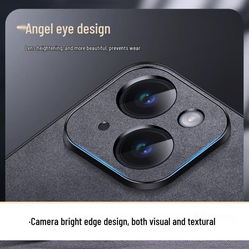 Shangsu iPhone 15 Series Nubuck Leather Style Protective Case