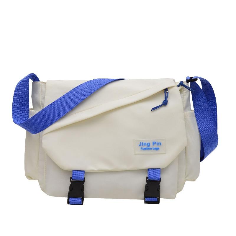 Delivery, Harajuku large-capacity messenger bag female ins versatile student class mailman bag retro canvas bag bag