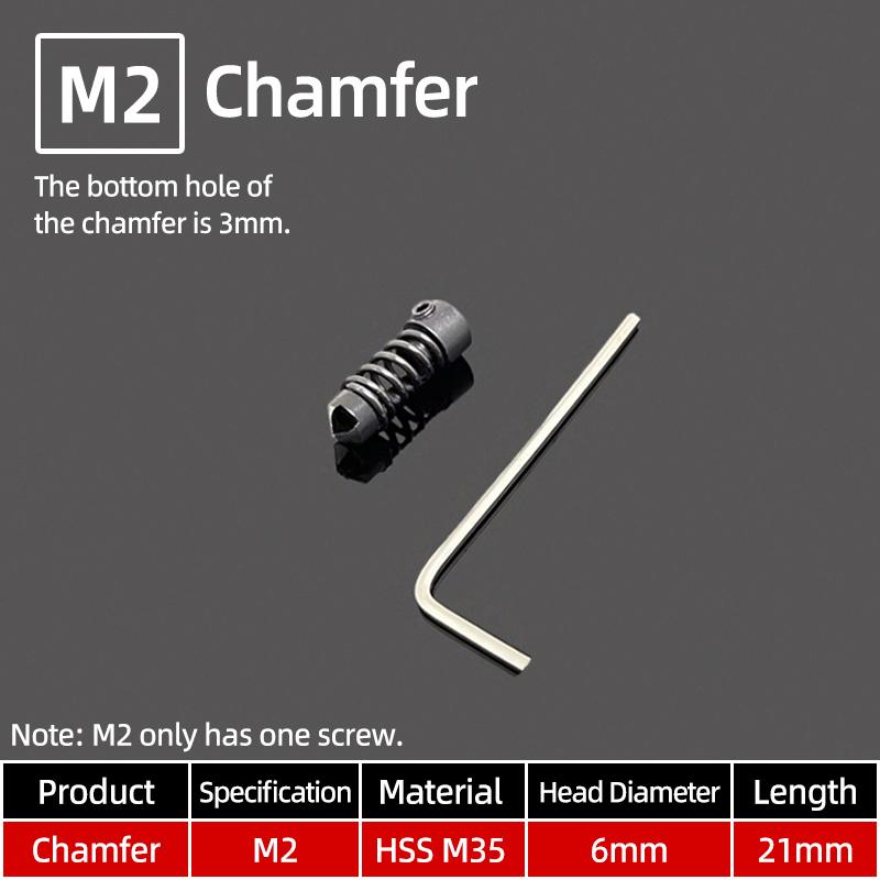 High Speed Steel Chamfer Drill Bit Deburring Tap Chamfer Tool Straight Flute Tapping Burr Removal Tools Milling Compound Cutter