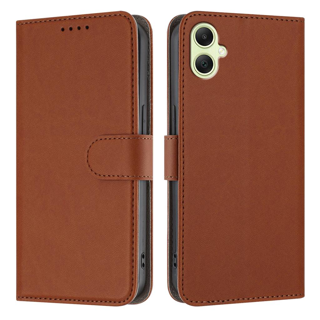 For Samsung Galaxy A06 5G/Galaxy A07 5G Leather Case Solid Color Phone Cover with Wallet