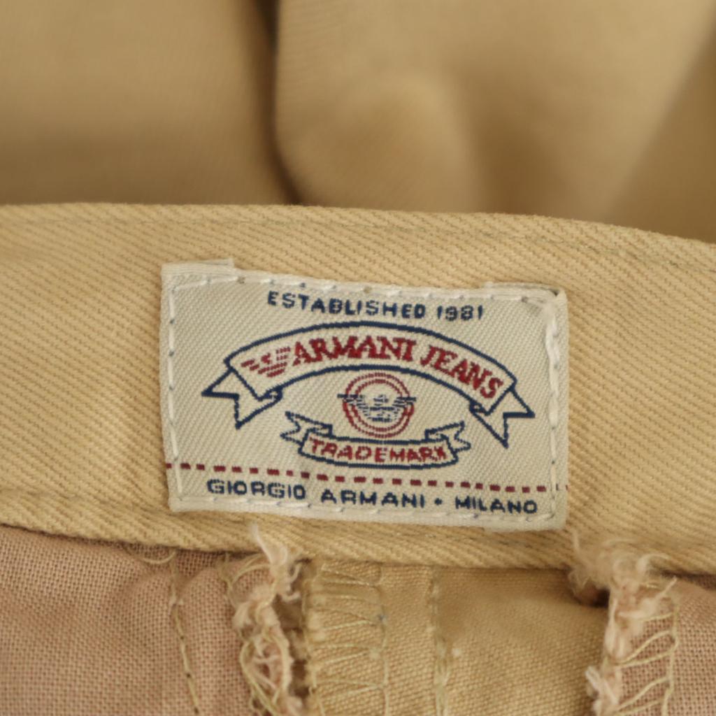 Armani Jeans 90s Made In Italy Old Long Pants 38 Beige Women Used